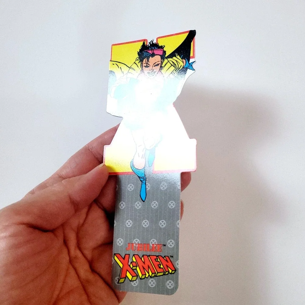 Vintage 90s X-Men Jubilee Bookmark, die-cut, Marvel, USA, 1994, Antioch KS 32387